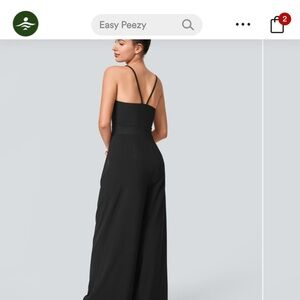 HALARA Breezeful Jumpsuit in Midnight Black